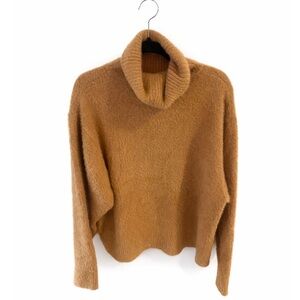 CALIA by Carrie Underwood Warm Brown Cowl Neck Sweater